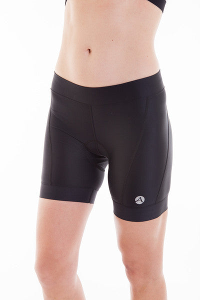 Alii Lifestyle Paulina Black Compression Bike Short - 5 Inch (M, XL)