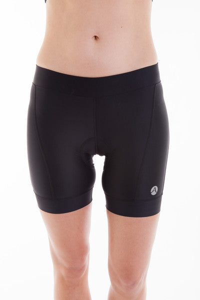 Alii Lifestyle Paulina Black Compression Bike Short - 5 Inch (M, XL)