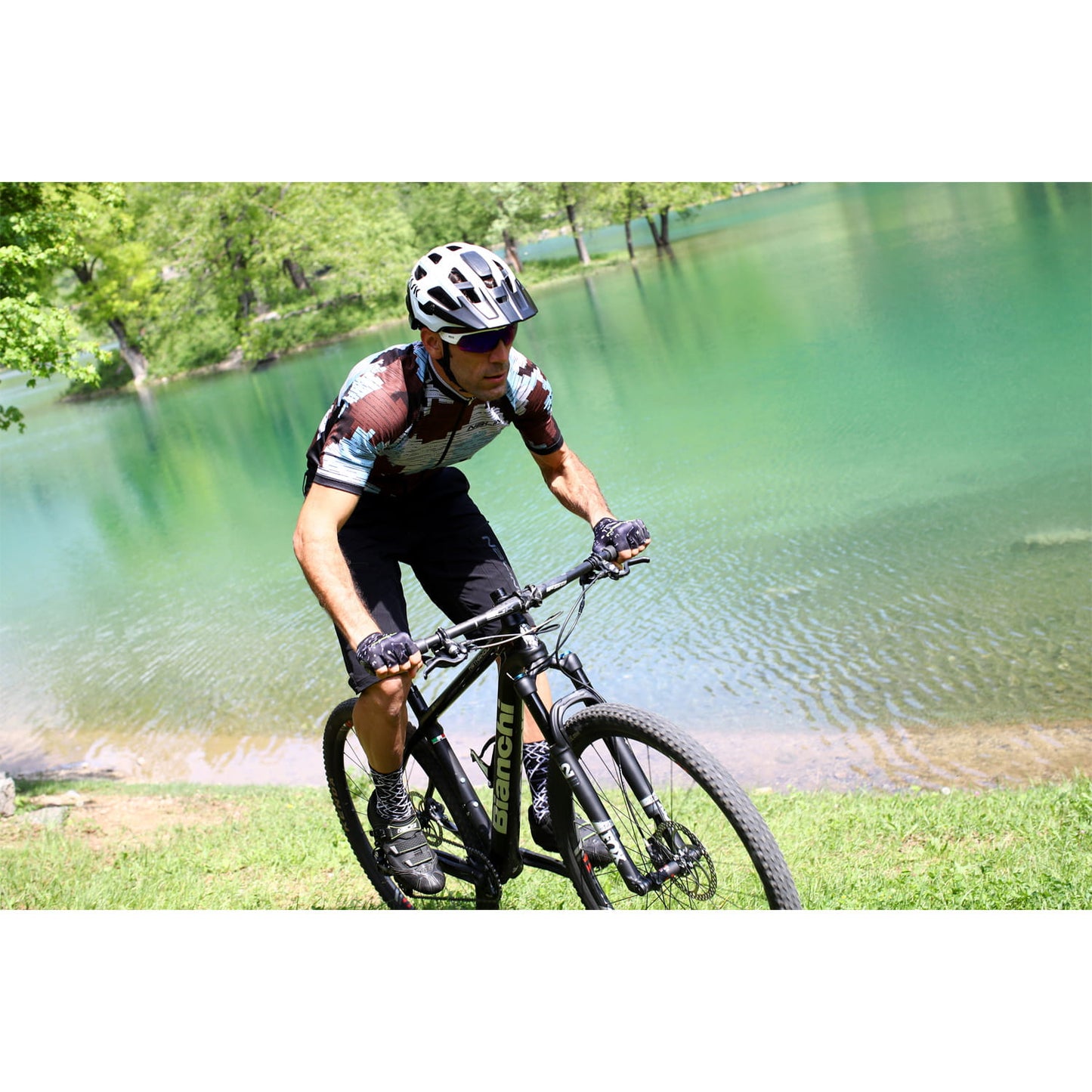 Nalini CROSS 2.0 Men's Cycling Jersey (Brown/Blue) (S, M) - 50% OFF!