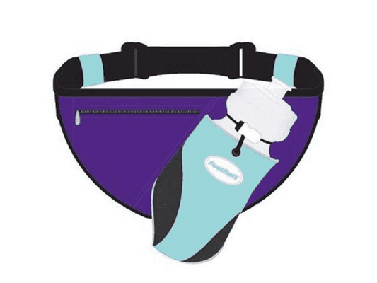 FuelBelt The Crush Water Bottle Carrier Waist Belt - Arctic Blue / Purple