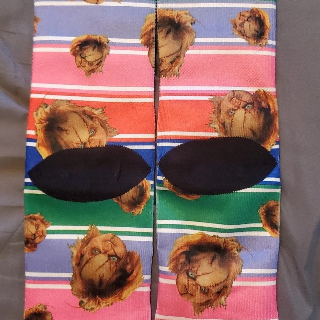 Men's Odd Sox Chucky with Stripes Crew Socks