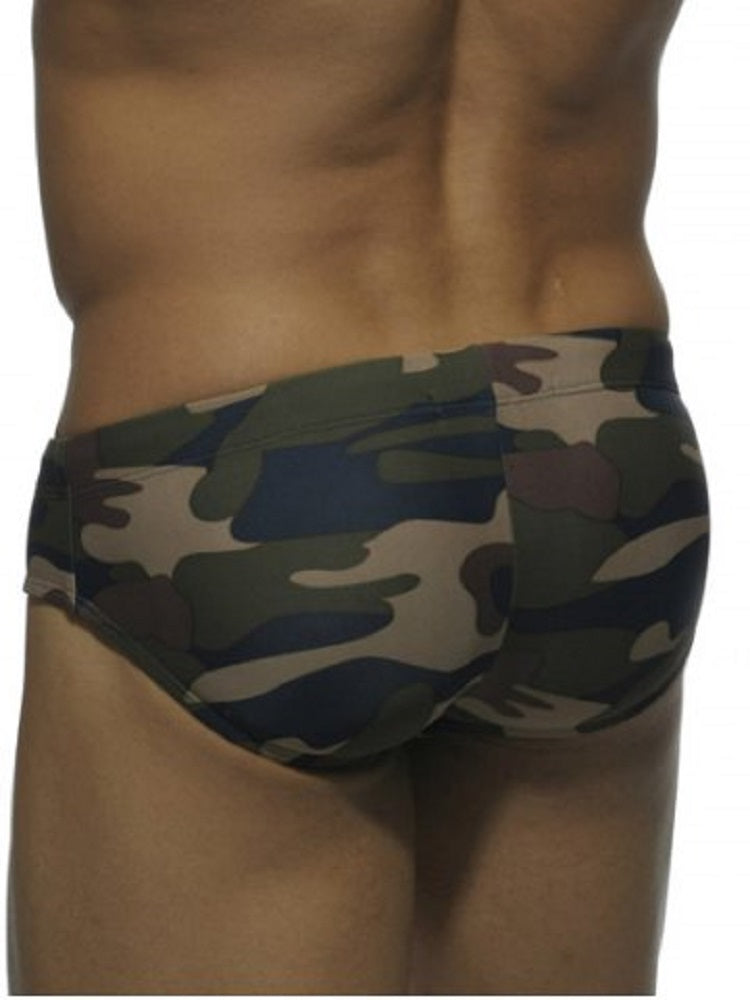 Drawstring Camo Bikini Swimwear