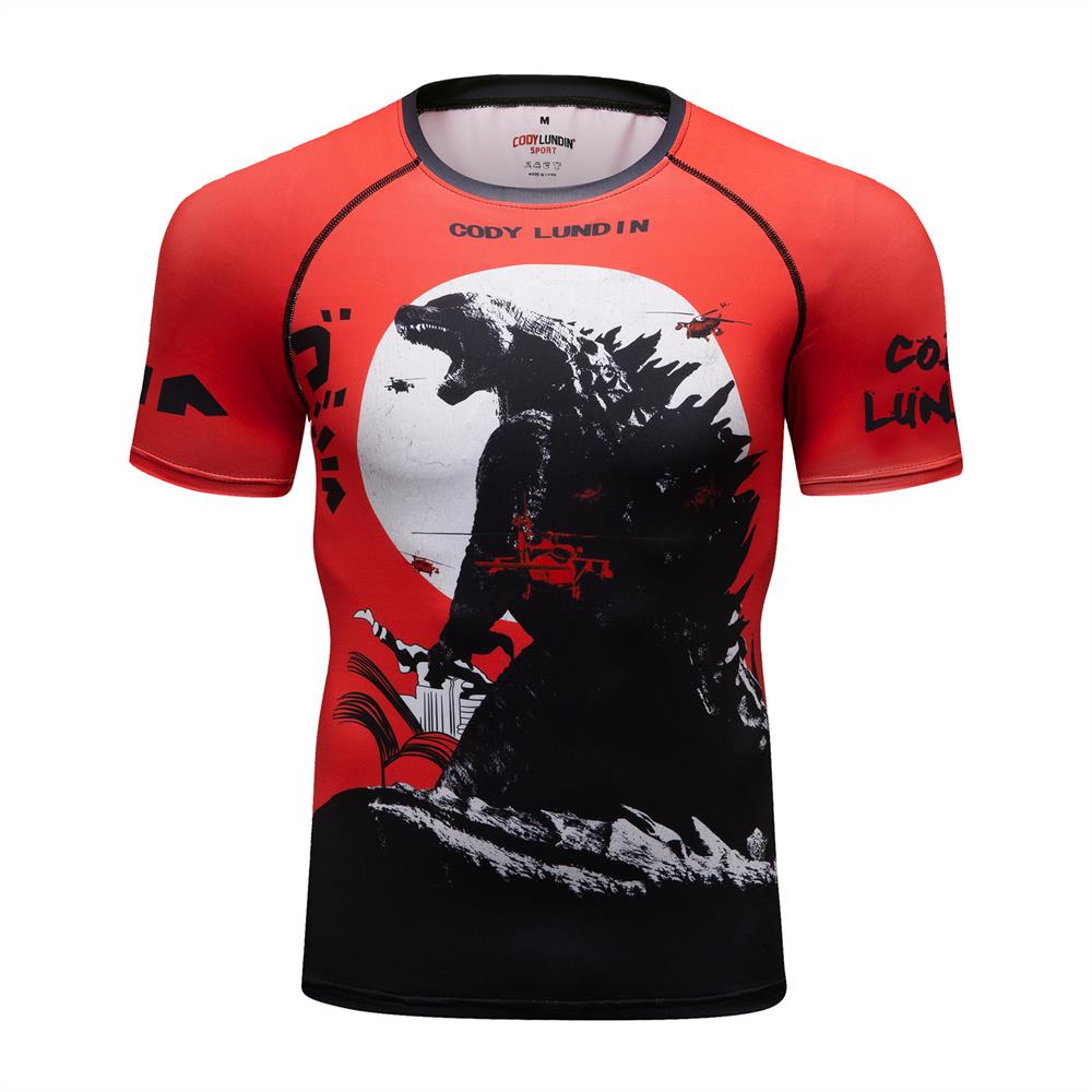 Godzilla Men's Quick Dry Short Sleeve Tech Shirt (M, L, XL, 2XL)