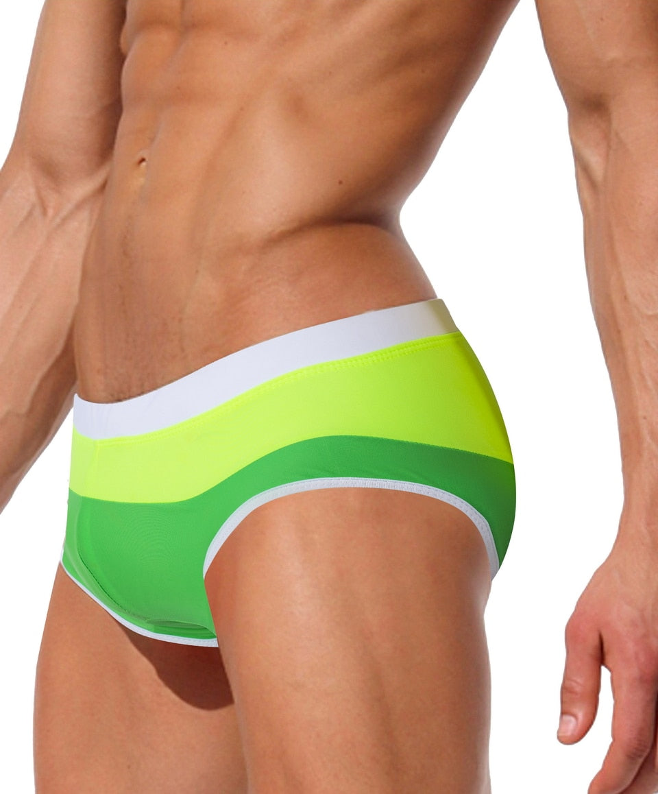 Ang Fou Men's Multicolor Swim Brief