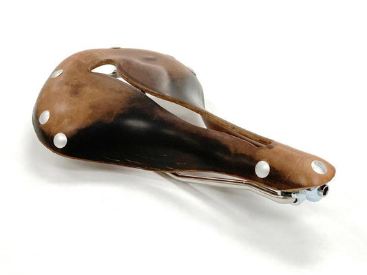 Selle Anatomica X2 Series Watershed Saddle: Tool Leather with Silver Chicago Screws