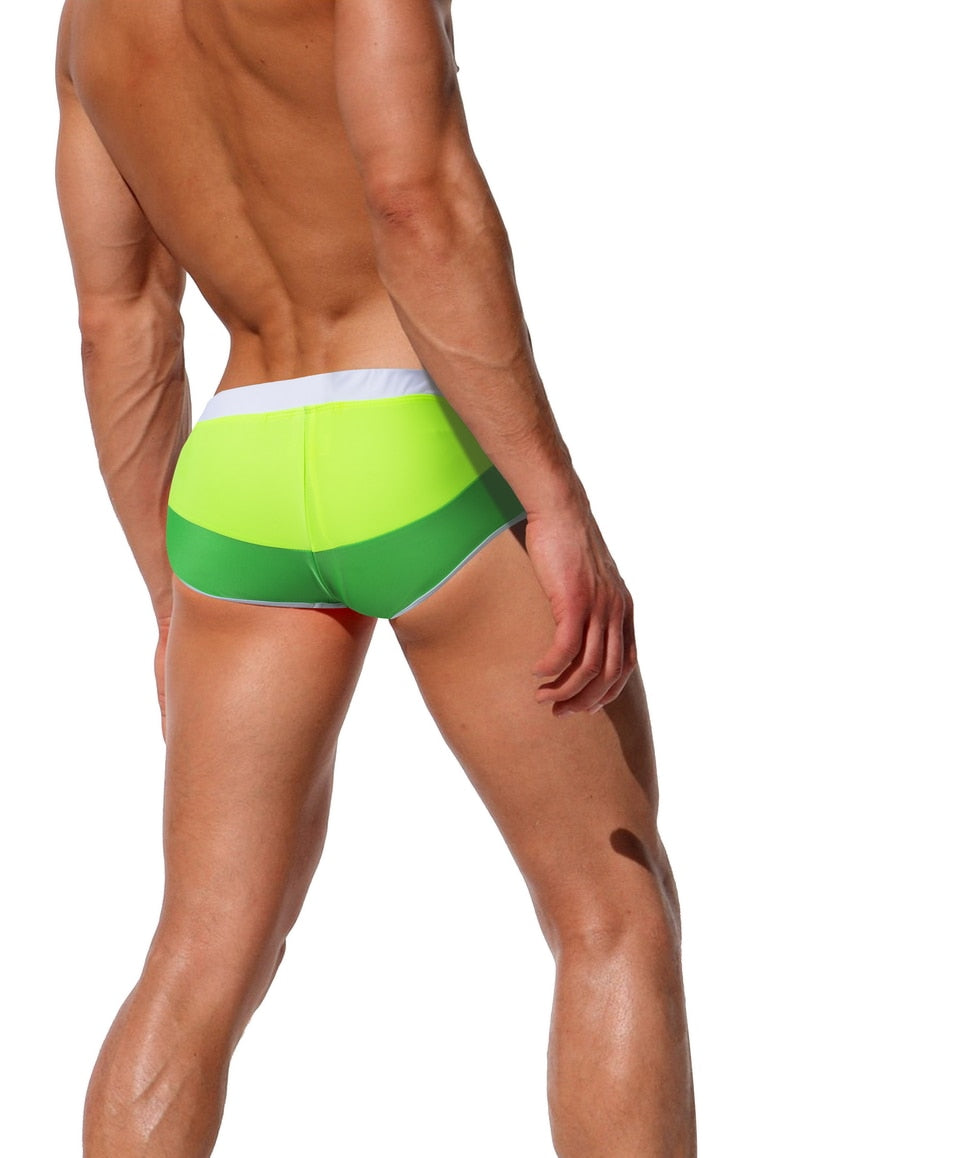 Ang Fou Men's Multicolor Swim Brief