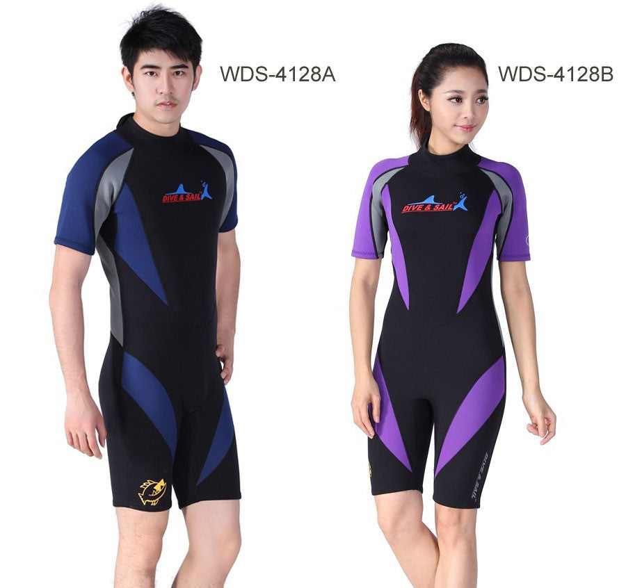 Men's and Women's 3 Reactor 1.5 mm Back Zip Neoprene Shorty Triathlon Wetsuit