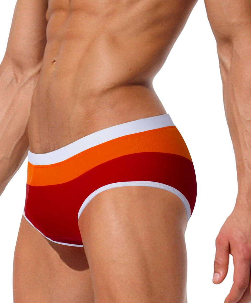 Ang Fou Men's Multicolor Swim Brief