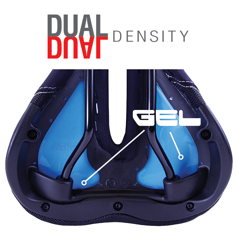 Serfas Dual Density® Women’s Comfort Saddle W/Cutout & Lycra Cover