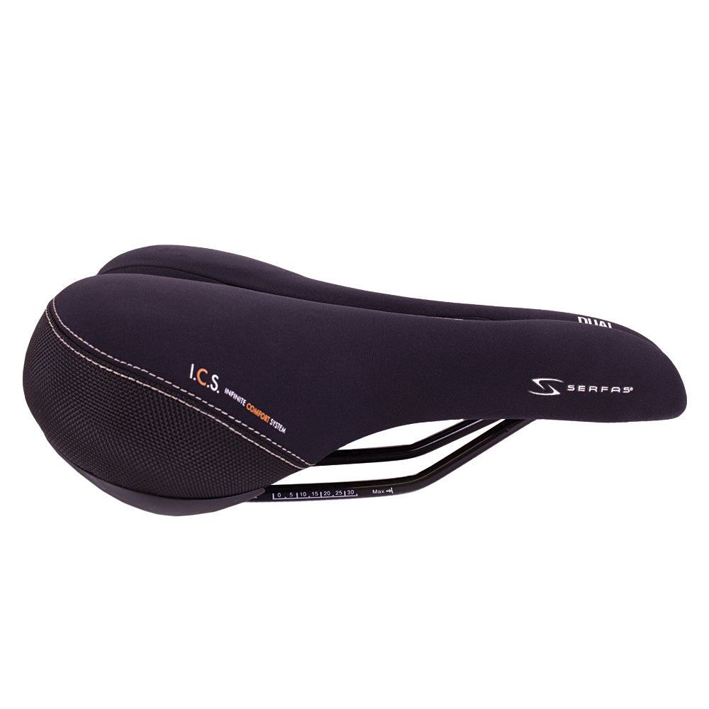 Serfas Dual Density® Women’s Comfort Saddle W/Cutout & Lycra Cover