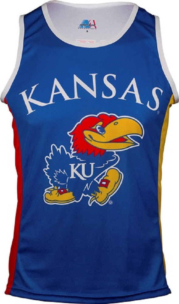 Kansas University Jayhawks Men's RUN/TRI Singlet (XS, S, L, XL, 2XL, 3XL)