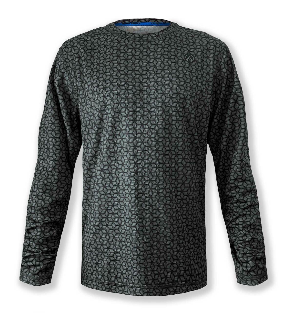 INKnBURN Men's Woven Carbon Fiber Long Sleeve Tech Shirt (Small)