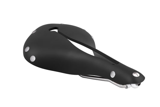 Selle Anatomica R2 Bicycle Saddle - Black with Silver Rivets