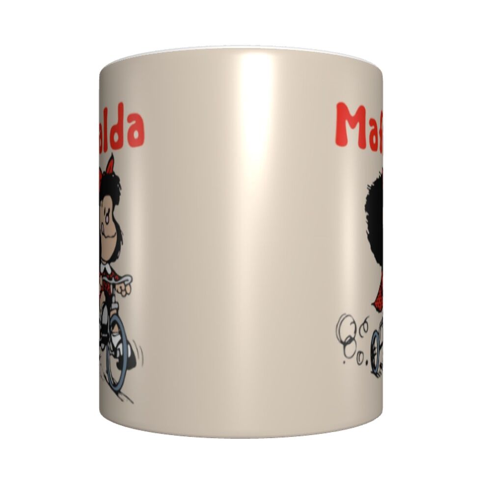 Mafalda Rides a Bike Coffee Mug