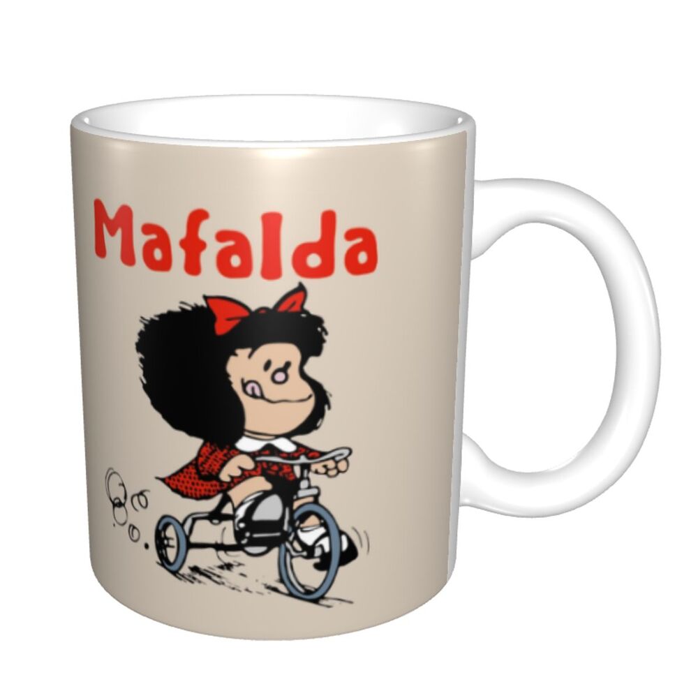 Mafalda Rides a Bike Coffee Mug