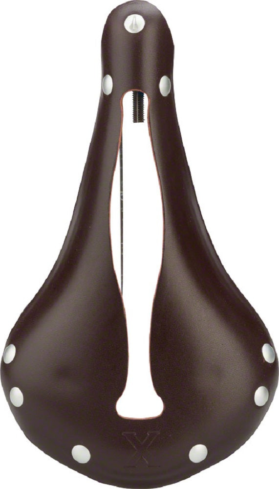 Selle Anatomica X2 Series Watershed Saddle: OxBlood with Silver Chicago Screws
