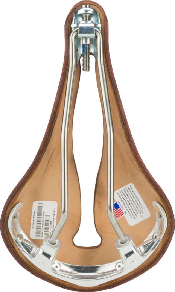 Selle Anatomica X2 Series Watershed Saddle: OxBlood with Silver Chicago Screws