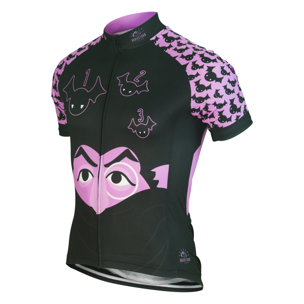 Sesame Street The Count Men's Cycling Jersey (S, L, 3XL)