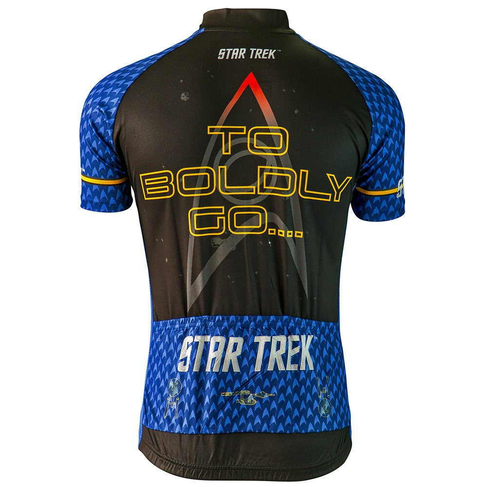 Star Trek Science Blue Men's Cycling Jersey (Small)