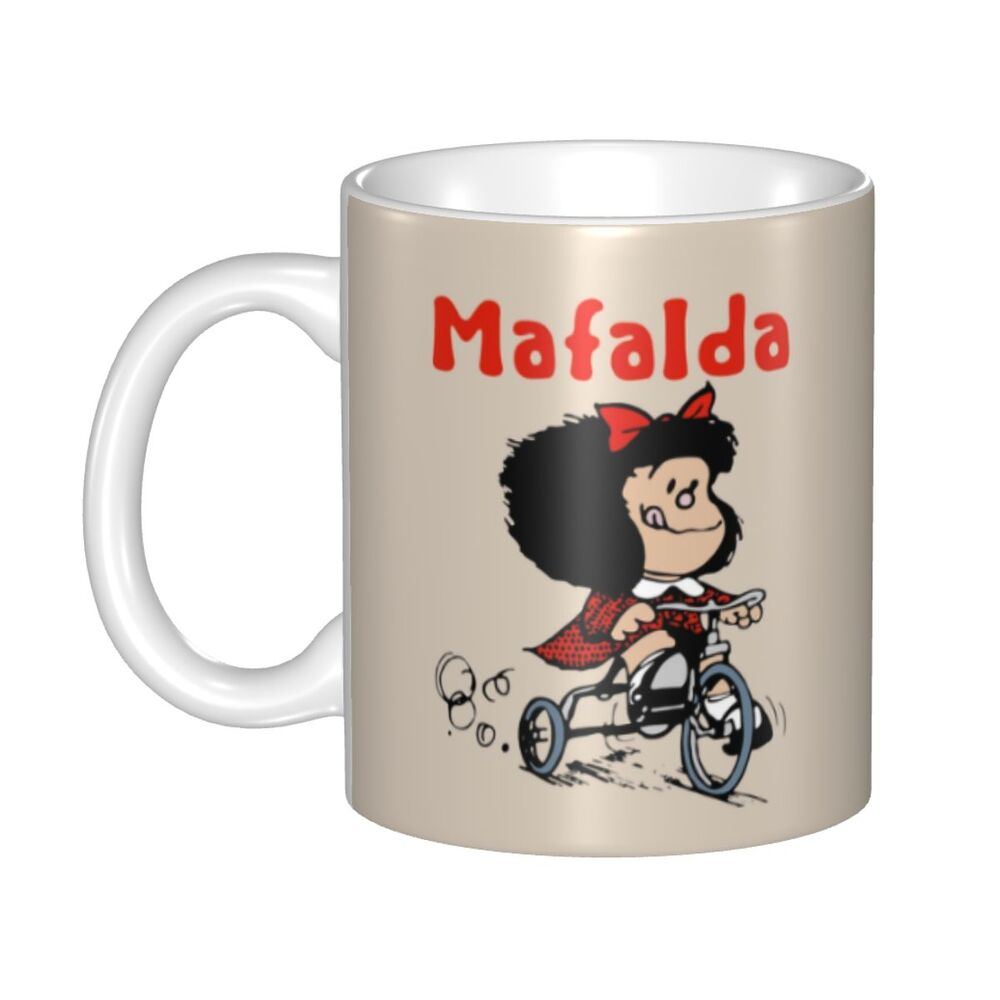 Mafalda Rides a Bike Coffee Mug