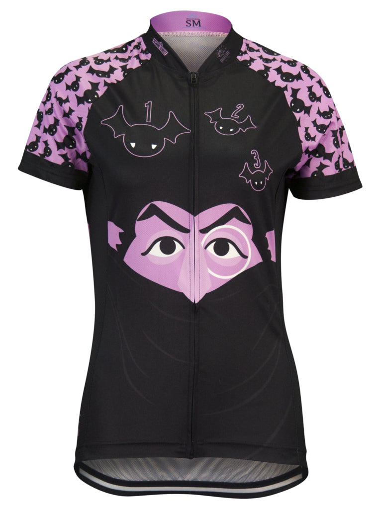 Sesame Street The Count Women's Cycling Jersey (S, L, XL, 2XL)