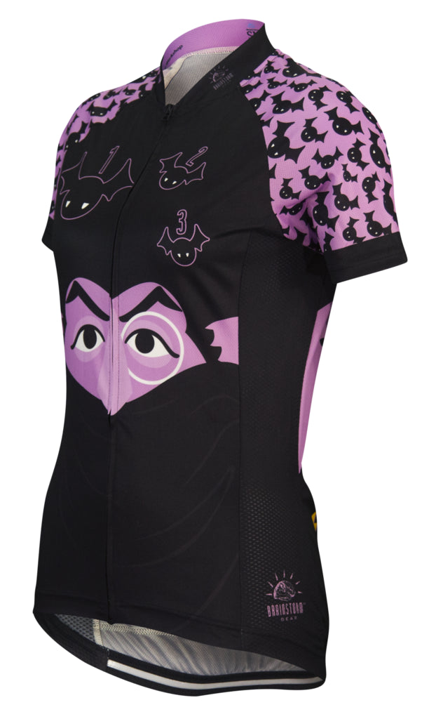 Sesame Street The Count Women's Cycling Jersey (S, L, XL, 2XL)