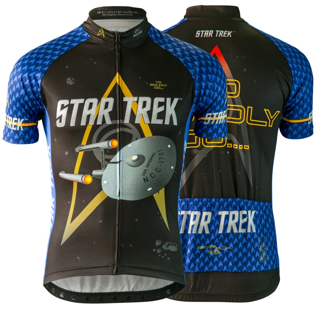 Star Trek Science Blue Men's Cycling Jersey (Small)