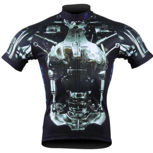 Terminator Unstoppable Exoskeleton Men's Cycling Jersey (S, M, L, XL, 2XL, 3XL)
