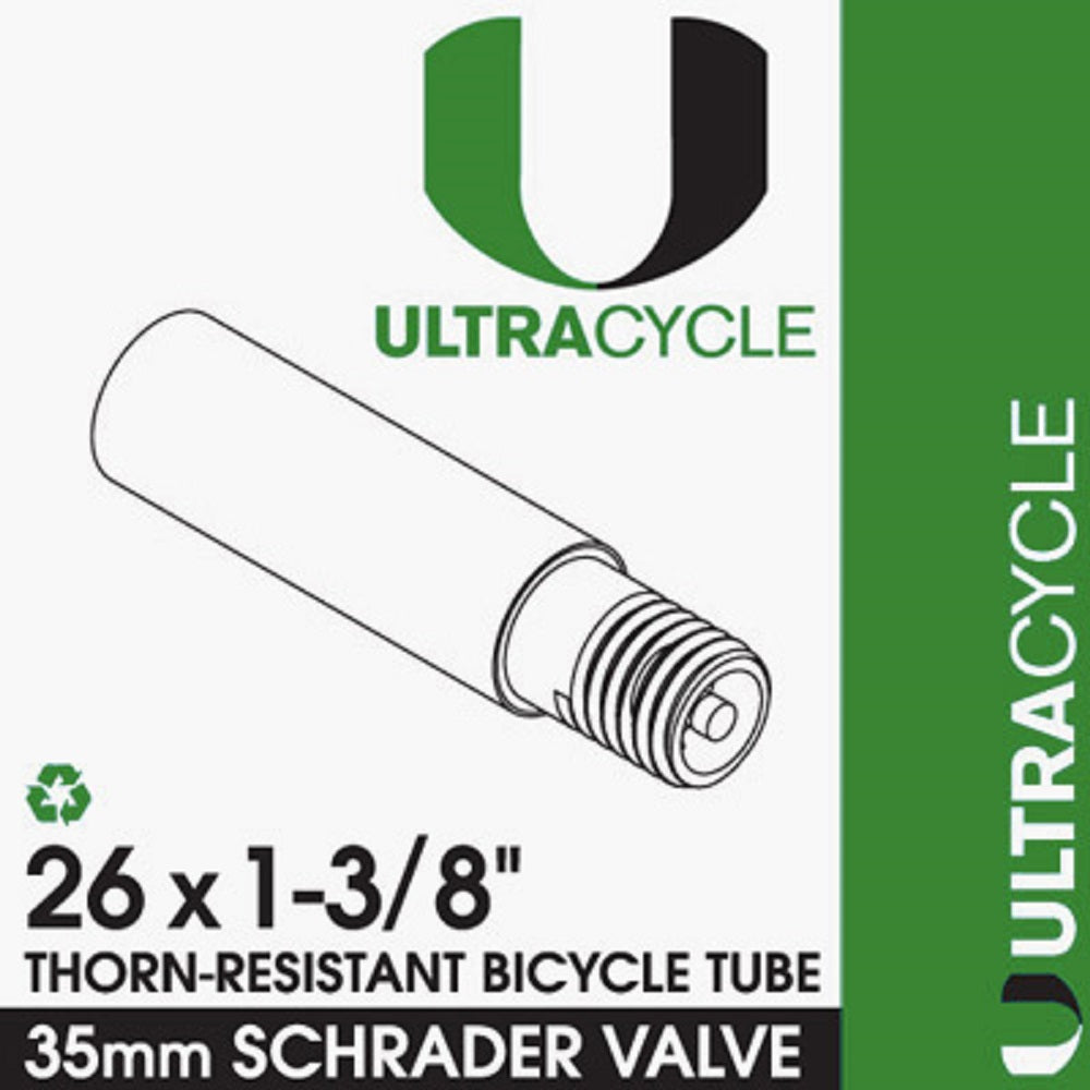 ULTRACYCLE TRIPLE-THICK/PUNCTURE RESISTANT Bicycle Tire Inner Tube