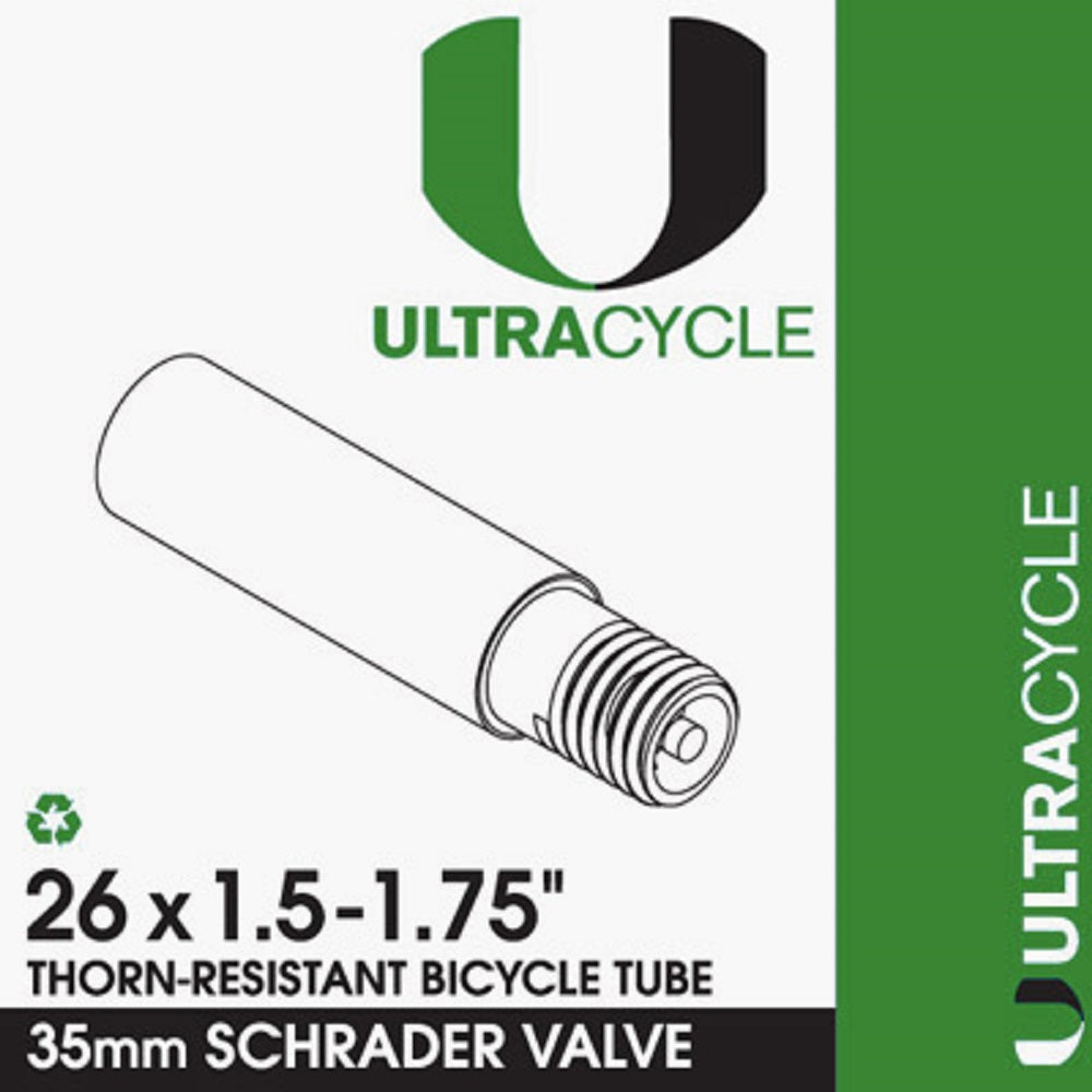 ULTRACYCLE TRIPLE-THICK/PUNCTURE RESISTANT Bicycle Tire Inner Tube