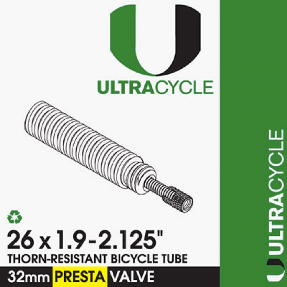 ULTRACYCLE TRIPLE-THICK/PUNCTURE RESISTANT Bicycle Tire Inner Tube