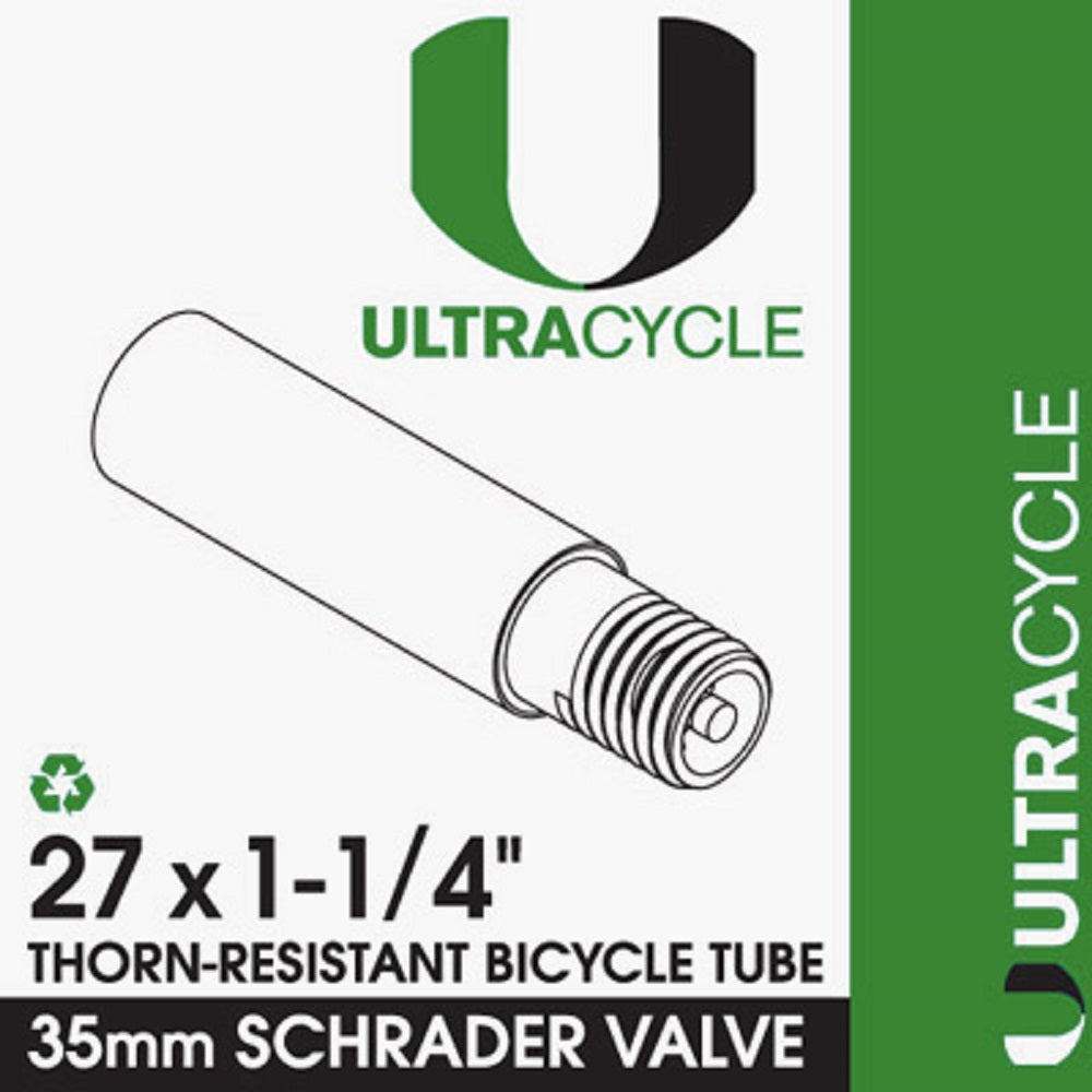 ULTRACYCLE TRIPLE-THICK/PUNCTURE RESISTANT Bicycle Tire Inner Tube