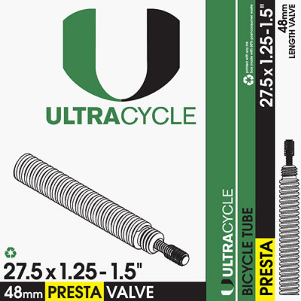 ULTRACYCLE Presta Valve Bicycle Tire Inner Tube