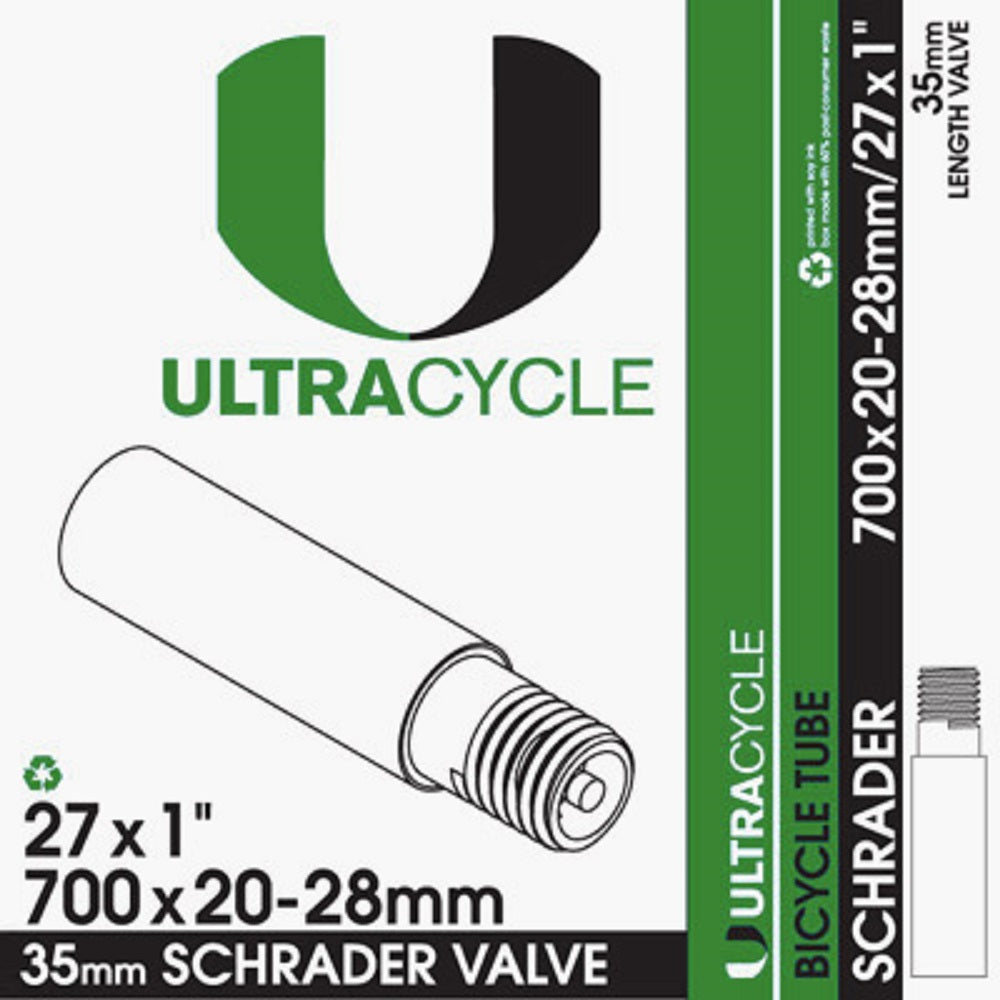 ULTRACYCLE Schrader Valve Bicycle Tire Inner Tube