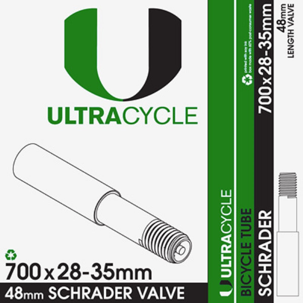 ULTRACYCLE Schrader Valve Bicycle Tire Inner Tube