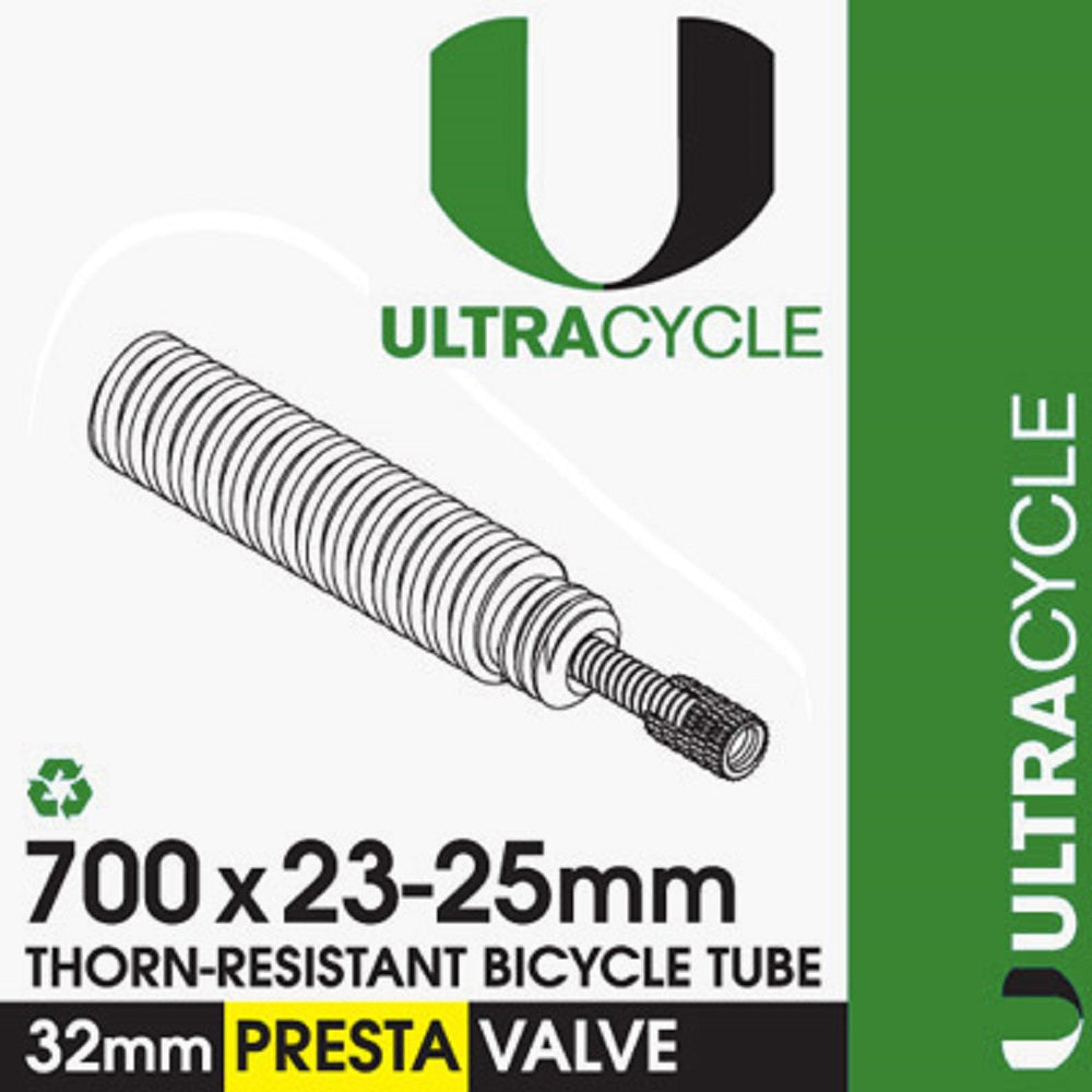 ULTRACYCLE TRIPLE-THICK/PUNCTURE RESISTANT Bicycle Tire Inner Tube