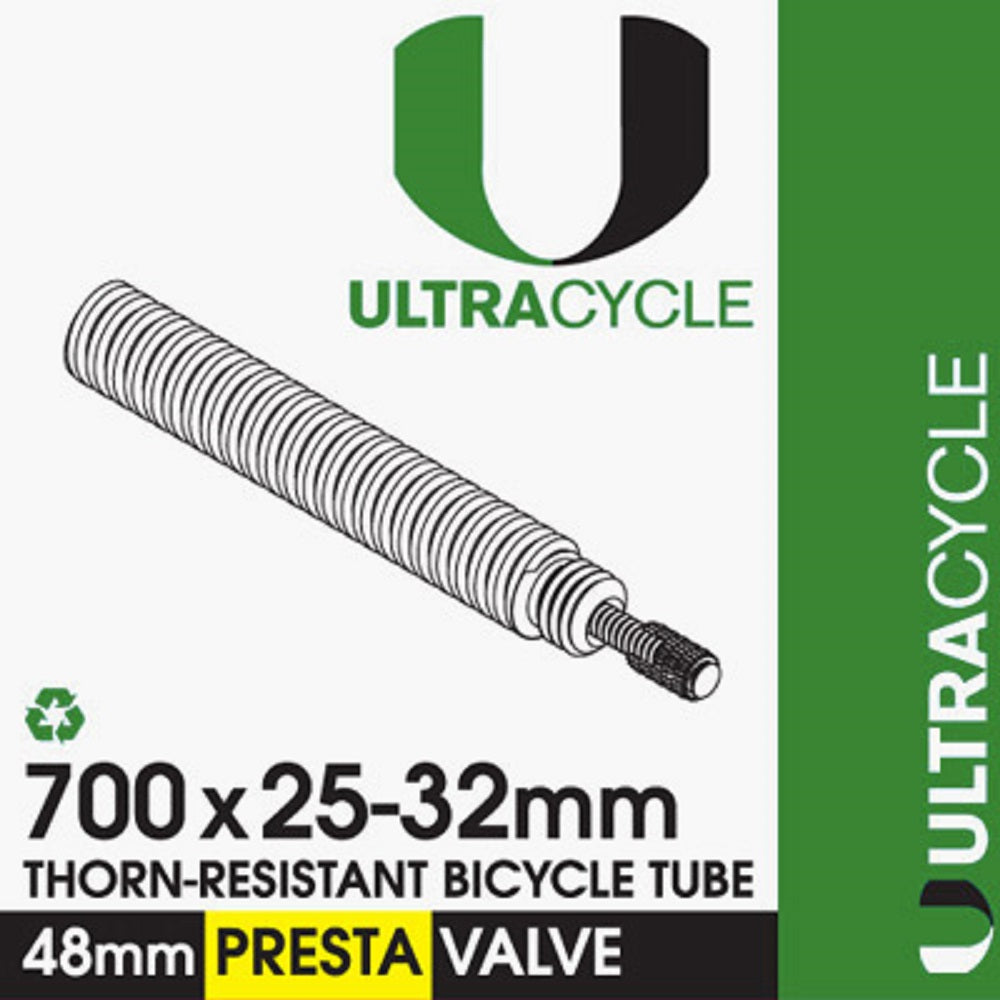 ULTRACYCLE TRIPLE-THICK/PUNCTURE RESISTANT Bicycle Tire Inner Tube