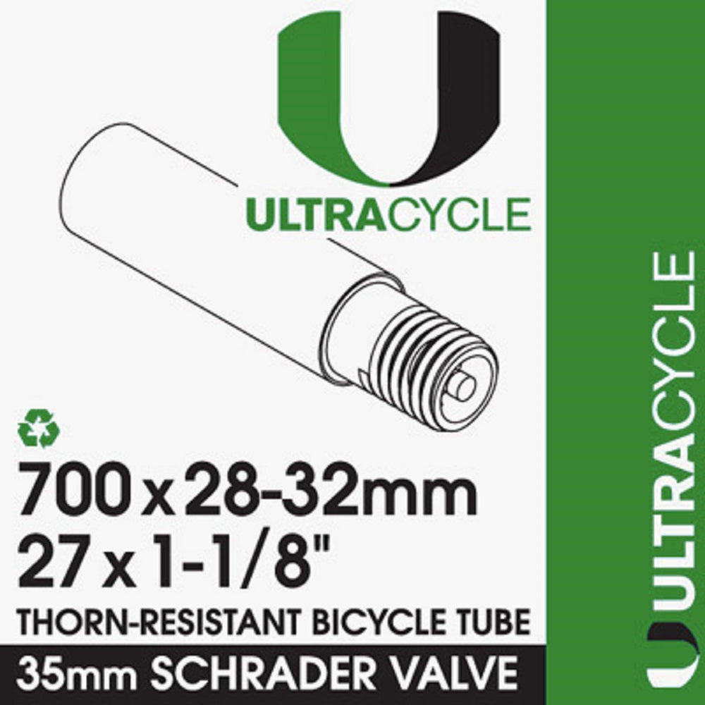 ULTRACYCLE TRIPLE-THICK/PUNCTURE RESISTANT Bicycle Tire Inner Tube