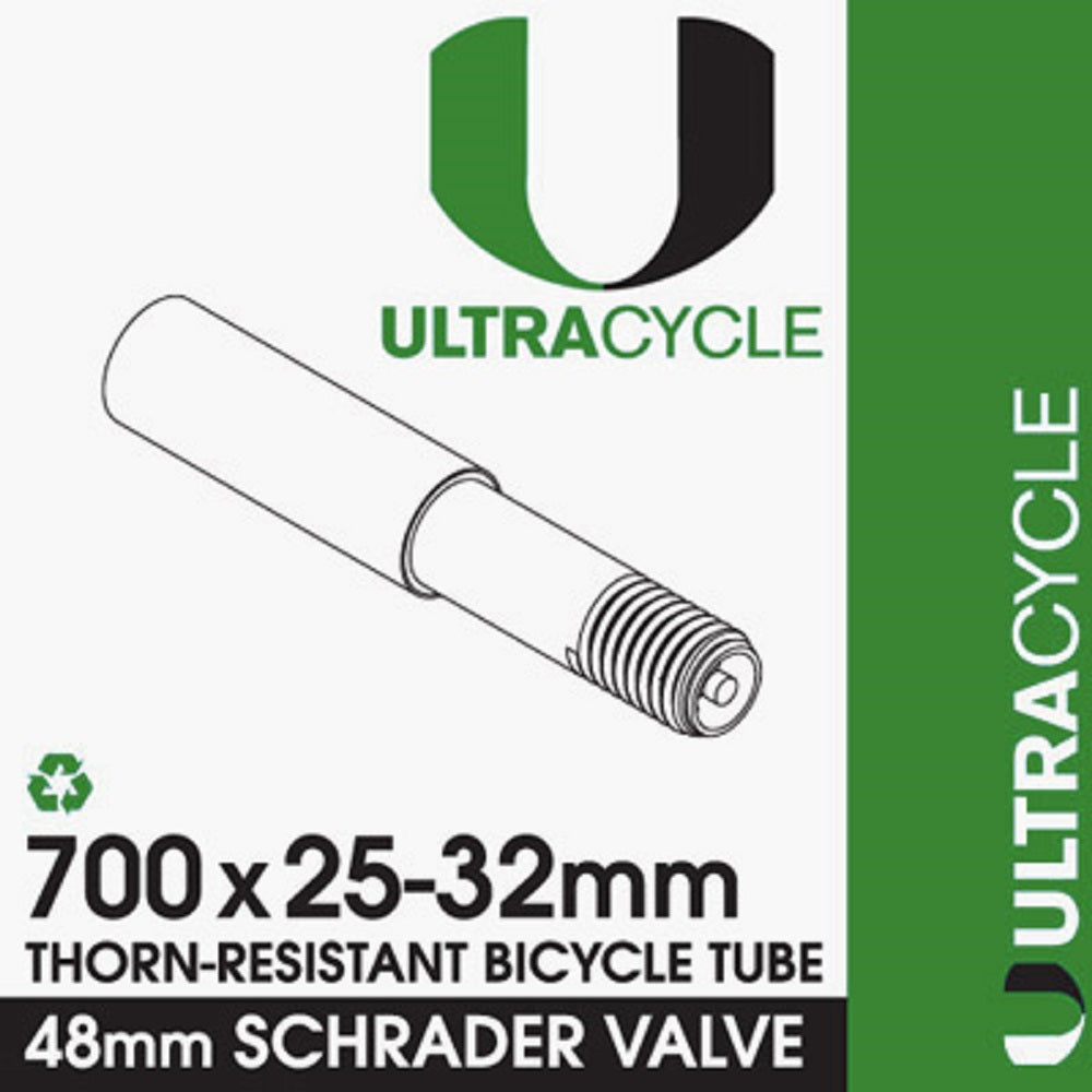 ULTRACYCLE TRIPLE-THICK/PUNCTURE RESISTANT Bicycle Tire Inner Tube