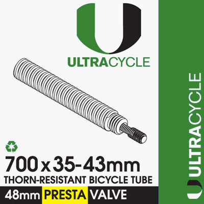 ULTRACYCLE TRIPLE-THICK/PUNCTURE RESISTANT Bicycle Tire Inner Tube