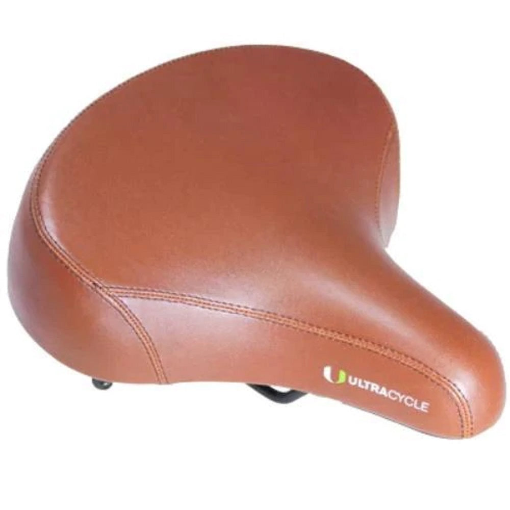 Ultracycle Cruiser Vinyl Gel 300 Saddle - Brown