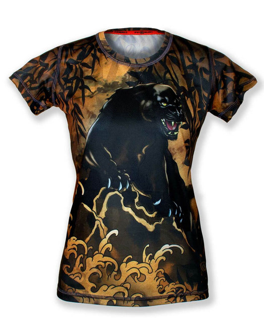 INKnBURN Women's Black Panther Tech Shirt (X-Small)
