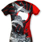 INKnBURN Women's Moonlit Crane Tech Shirt (XS, S)
