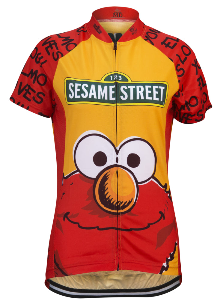 Sesame Street Elmo Women's Cycling Jersey (L, XL, 2XL)