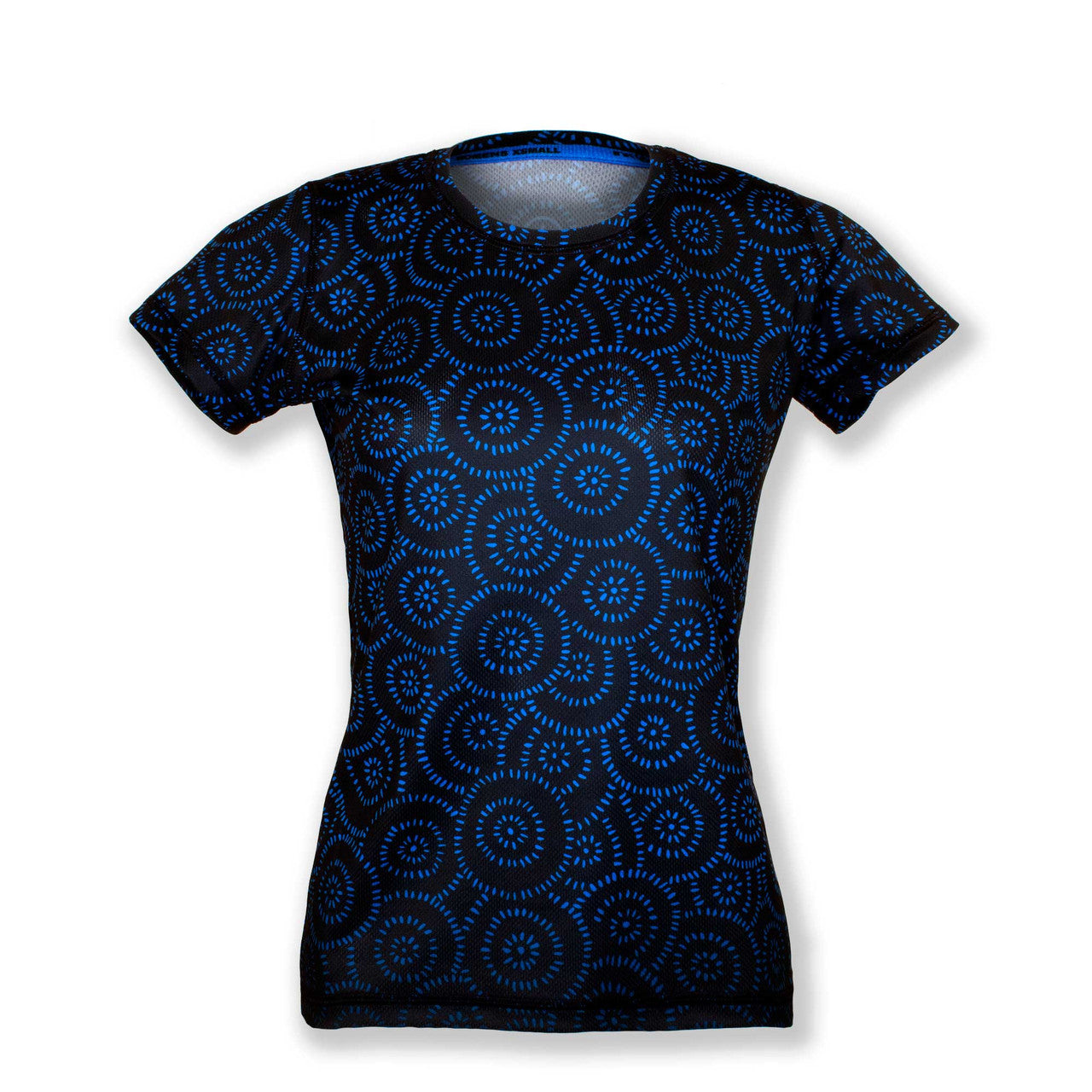 INKnBURN Women's Concentric Circles Tech Shirt (X-Small)