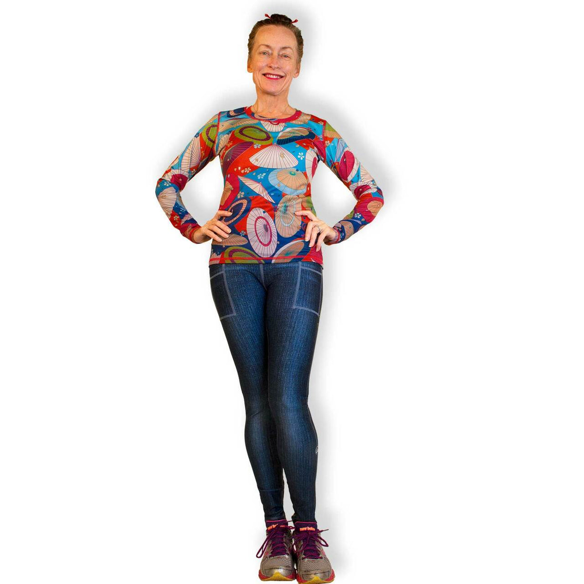 INKnBURN Women's Bangasa Long Sleeve Tech Shirt (2XL)