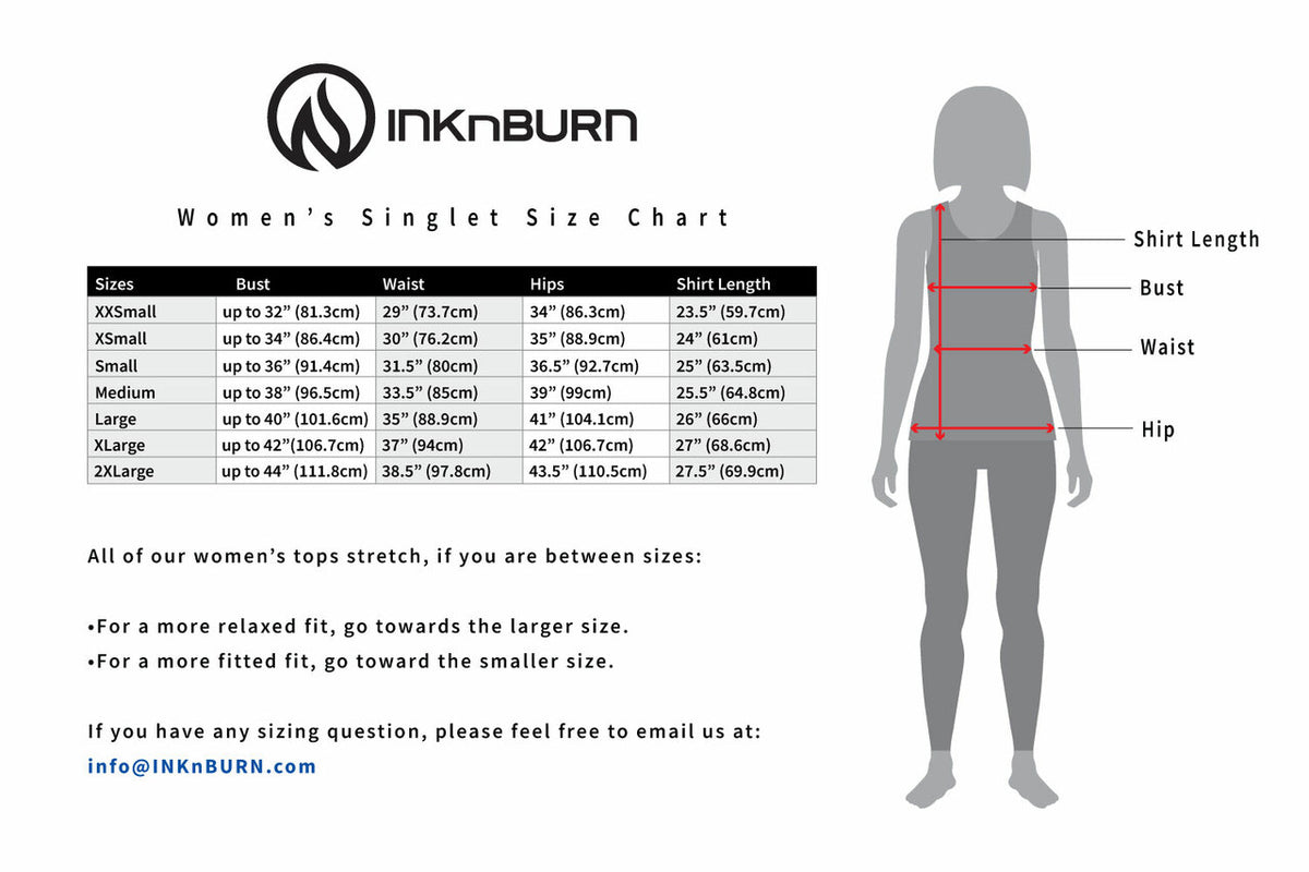 INKnBURN Women's Red Run or Die Singlet (XL, 2XL)