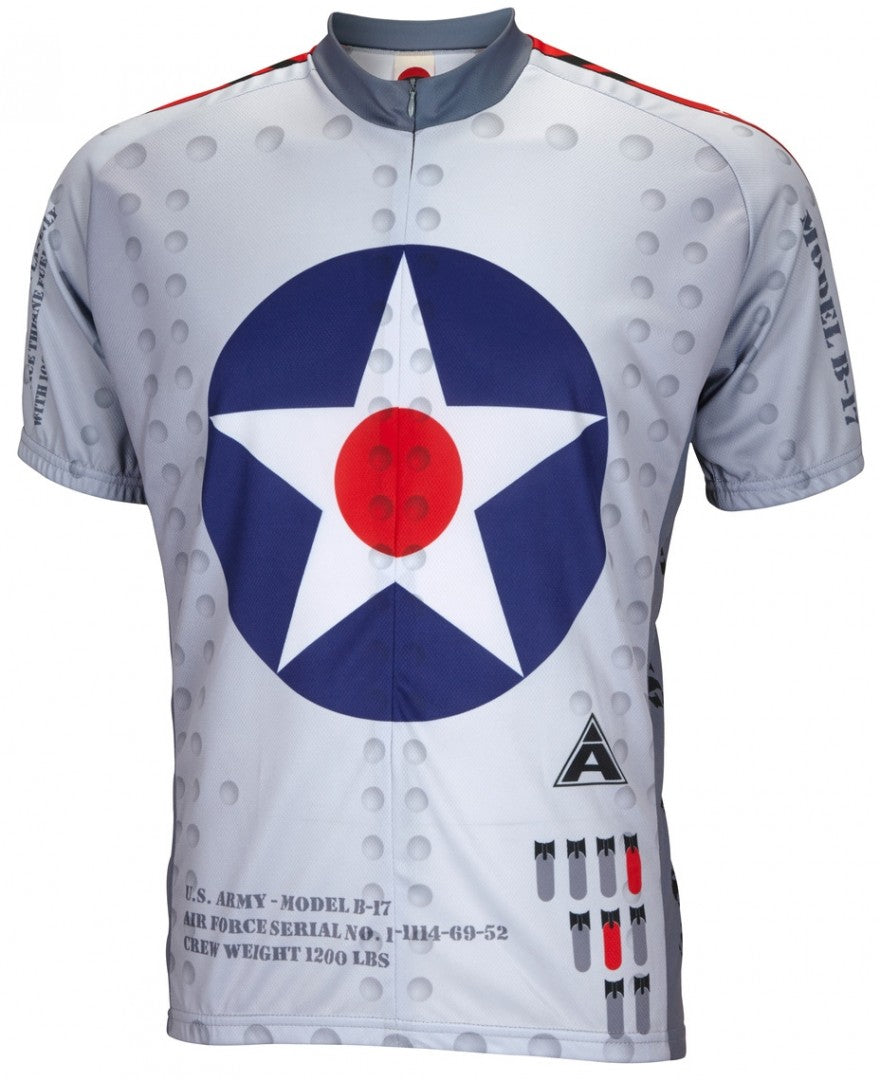 B-17 Flying Fortress Cycling Jersey (S, M, L, XL, 2XL, 3XL)