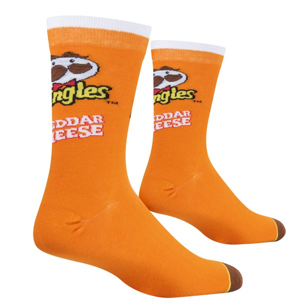 Men's Odd Sox Pringles Cheddar Cheese Crew Socks