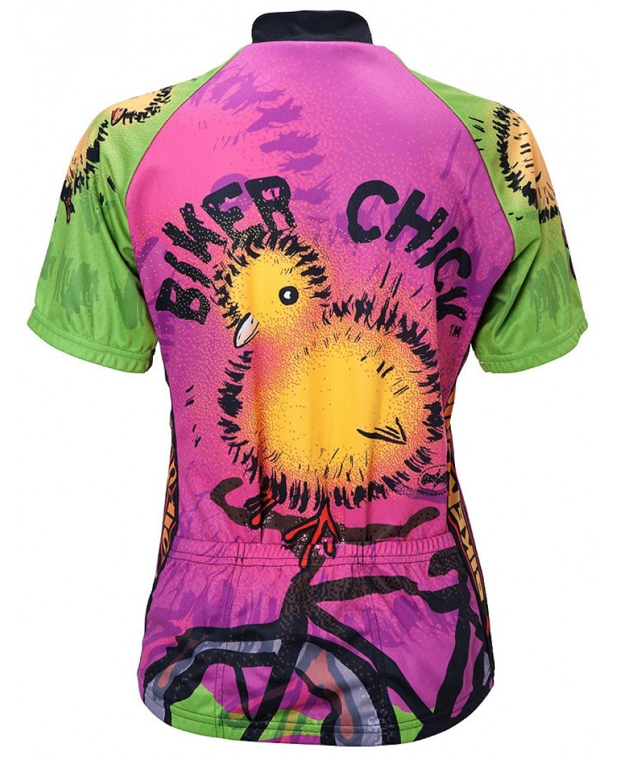 Biker Chick - Chick on a Bike Women's Cycling Jersey (S, M, L, XL)